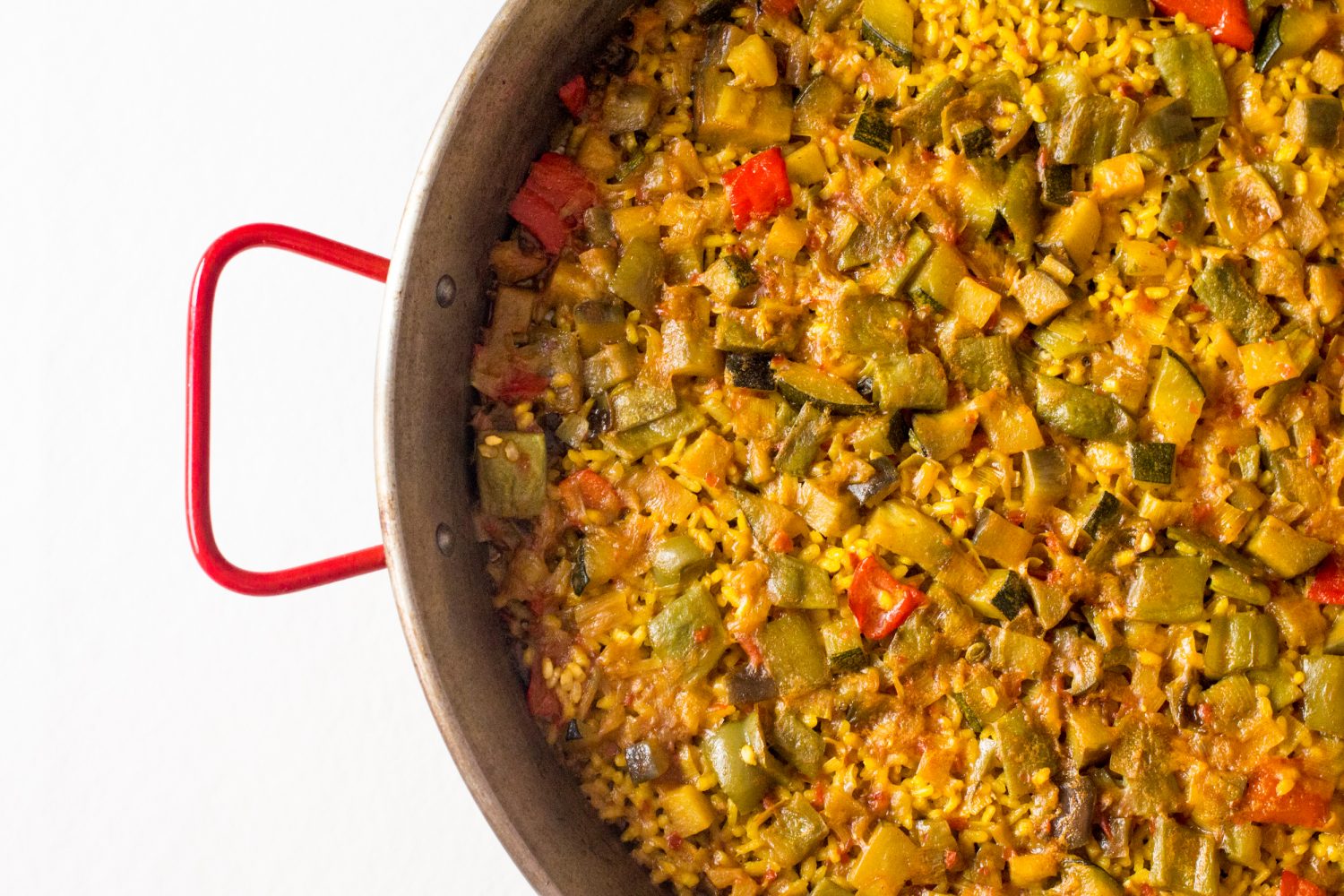 Receta paella valenciana verduras ecológicas • Somnatur