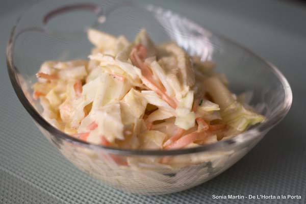 Receta ensalada de col ecologica coleslaw