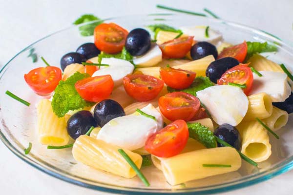 Receta ensalada de pasta con tomate cherry ecologico