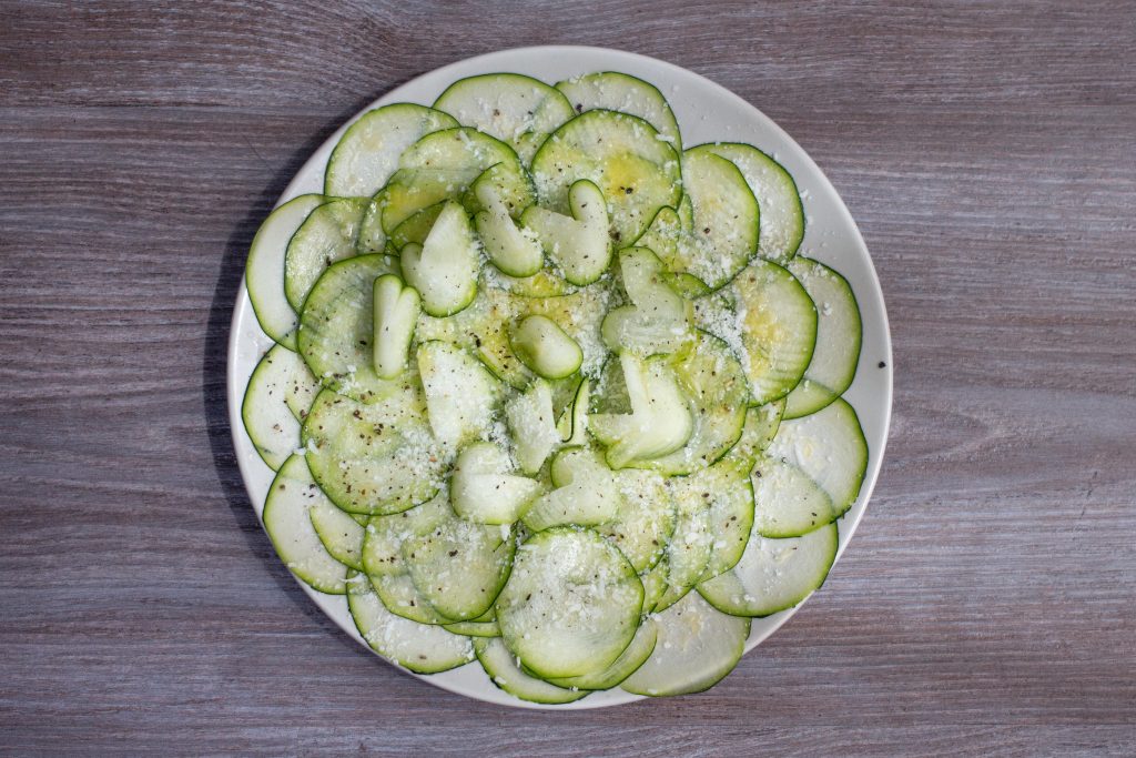 Receta de carpaccio de calabacin ecológico