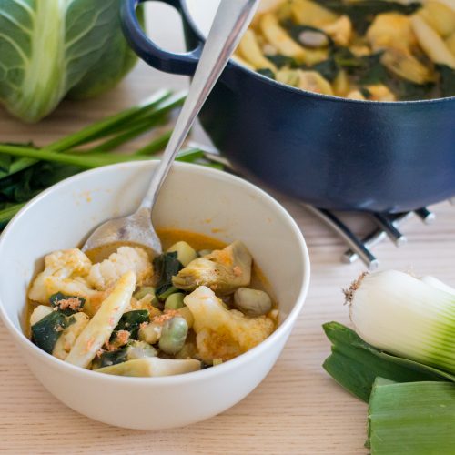 Receta de menestra de verduras ecológica