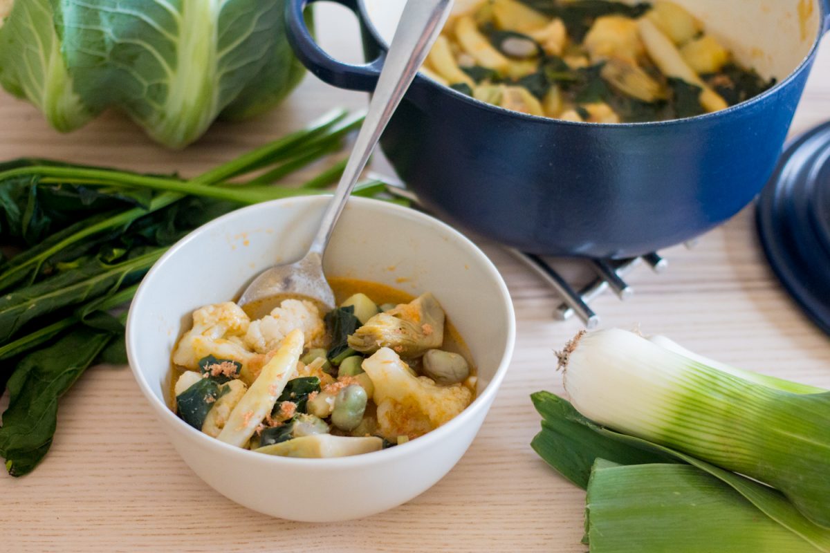 Receta de menestra de verduras ecológica